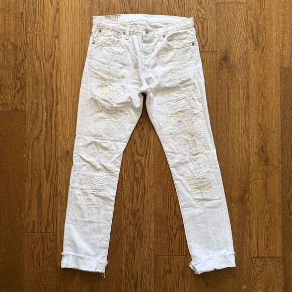 Polo Ralph Lauren Other - Polo Ralph Lauren Sullivan Slim Straight Jean in White Destroyed 29 x 32